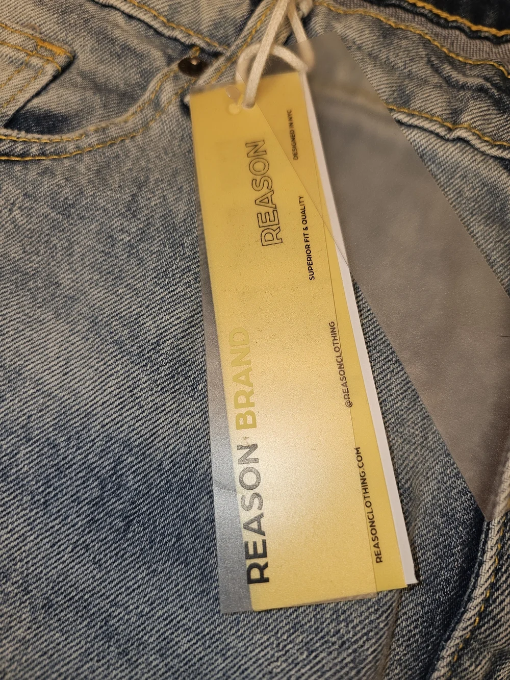 Reason Light Blue Distressed Skinny Jeans